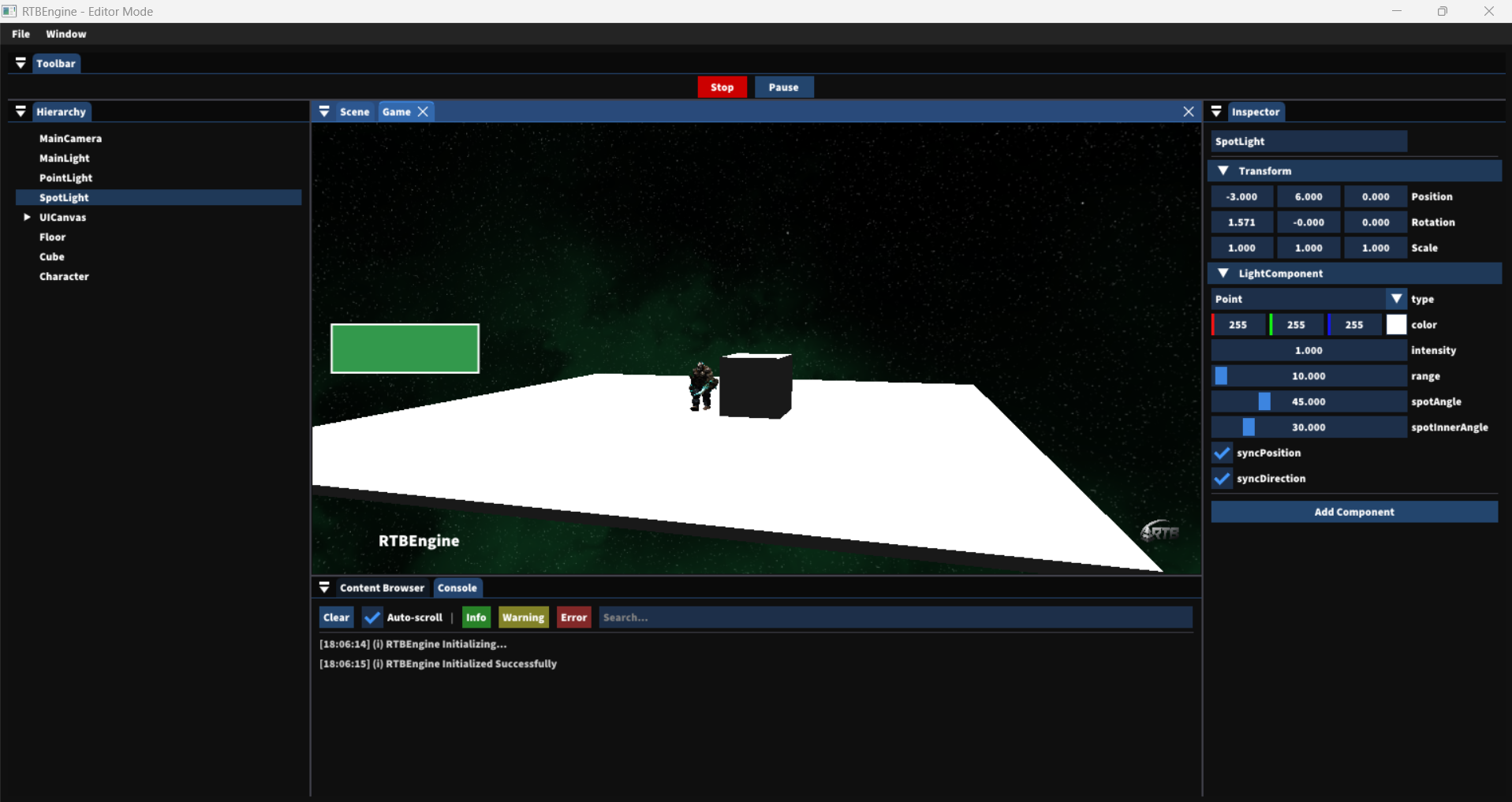 RTBEngine Rendering View